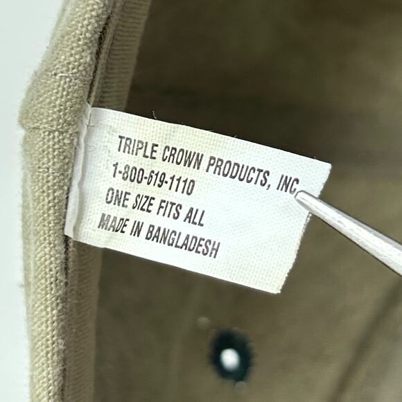 Vintage 90s Greenlee Textron Hat Baseball Cap Steel Fish Tape Snapback Beige - Picture 8 of 9